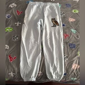 Men’s OVO Very Own Light Blue Sweatpants Size L